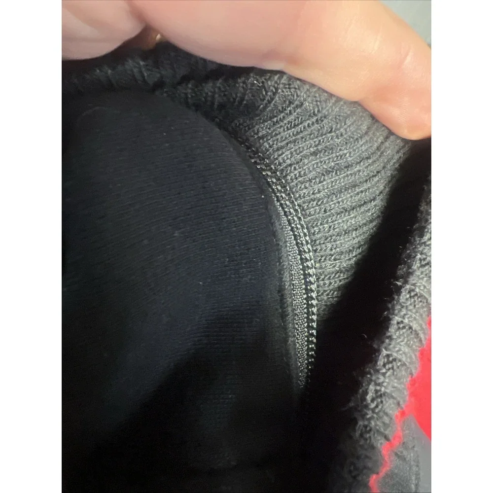 CSG Champs Sports Gear Men Size 2XL, Lettermans‎ Jacket Look Black /Red Hooded